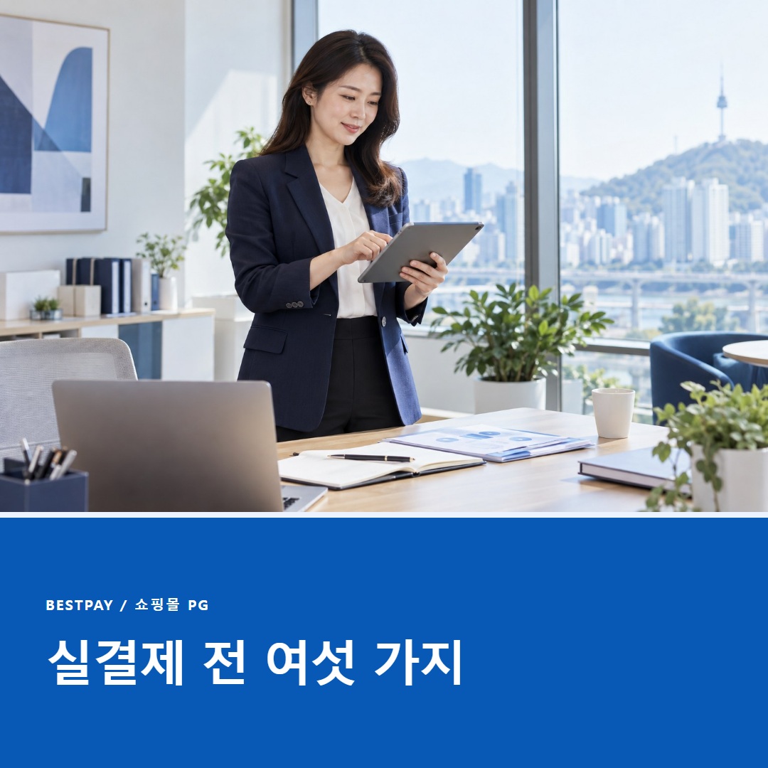 쇼핑몰 PG 시험 결제